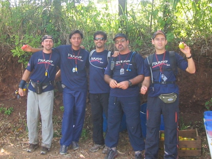 Half way through the trek. We are at the rest stop.