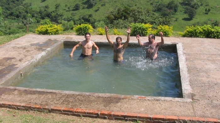 After we finished, we jumped into the natural pool!